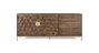 Giner y Colomer Aparador de Mango y Metal Nogal y Oro 190 cm